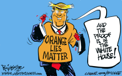 ORANGE LIES MATTER by Milt Priggee