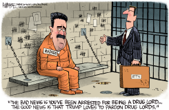 MADURO AWAITS HIS PARDON by Rick McKee