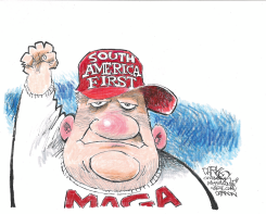 SOUTH AMERICA FIRST by John Darkow
