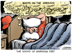 NIGHTMARE OF BOOTS ON THE GROUND by Paul Duginski