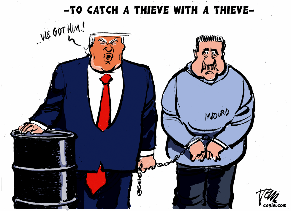 Trump catches Maduro