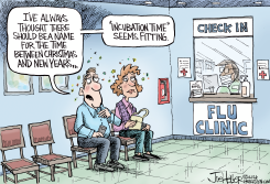 FLU SEASON by Joe Heller