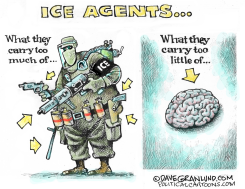 ICE AGENT ACTIONS by Dave Granlund