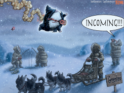 TRUMP INVADING GREENLAND by Sean Delonas