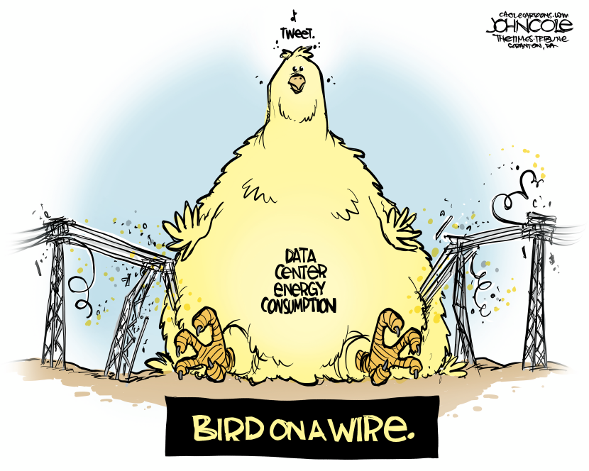 Data center electricity consumption
