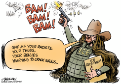 NOEM AS OPPOSITE OF LADY LIBERTY by Paul Duginski