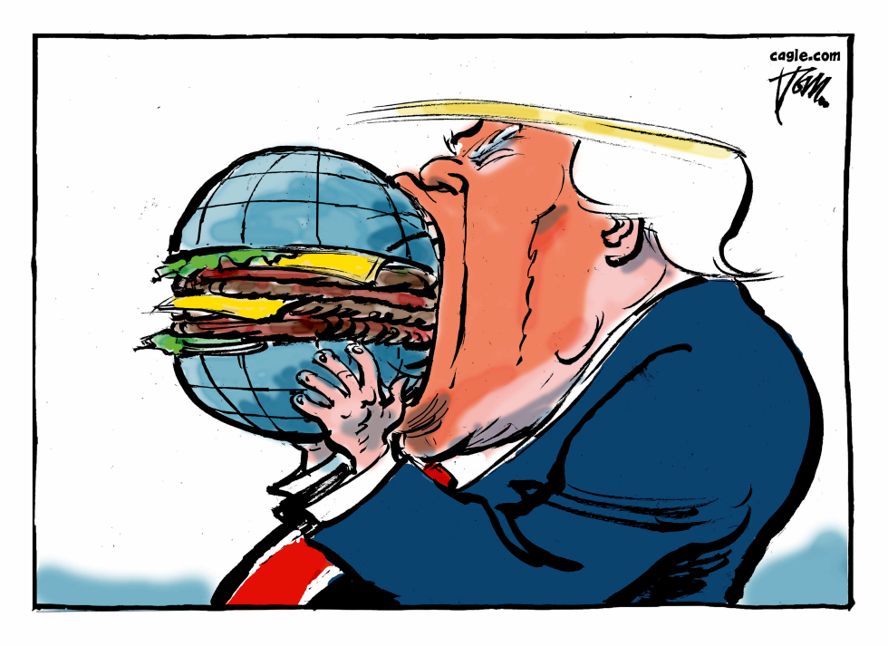 Trump eats the world