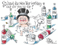 HOW'S YOUR NEW YEAR GOING by John Darkow