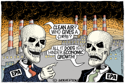 EPA TALKING SKULLS HATE CLEAN AIR by Monte Wolverton