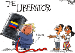 LIBERATOR OF VENEZUELA by Pat Bagley