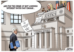 TRUMP DOJ PROSECUTES FEDERAL RESERVE CHAIRMAN by R.J. Matson