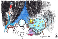 UNCLE SAM GOES TO FORTUNE TELLER by Randall Enos