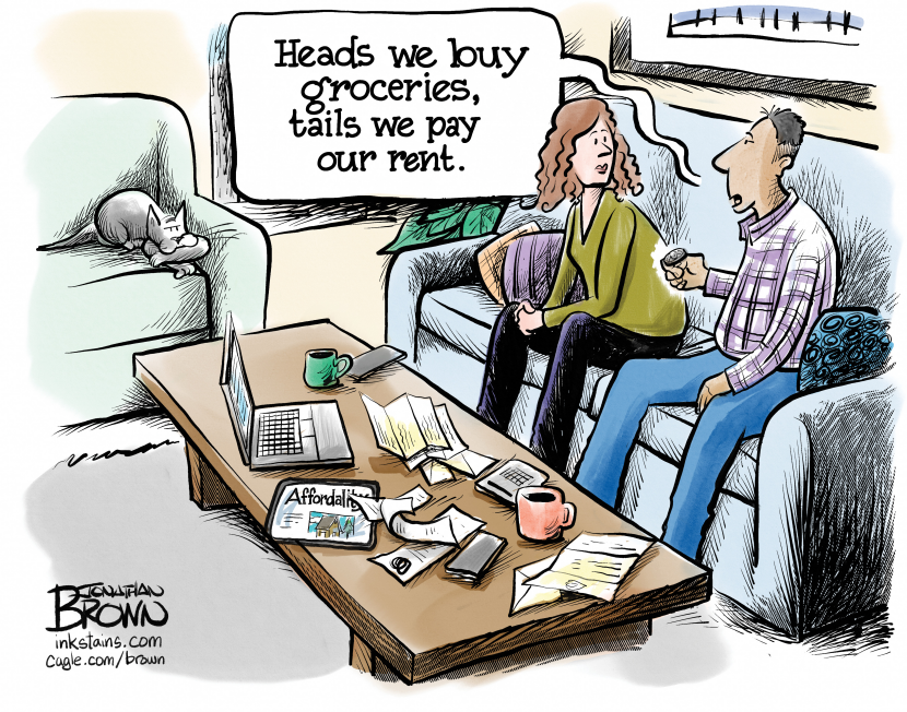Couple Weighs Groceries Against Rent in Tight Budget Call