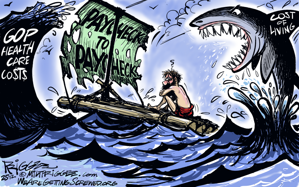 Man clings to paycheck-to-paycheck raft amid GOP health costs and living expenses