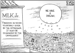 WE HAVE A DREAM - MLK JR by Christopher Weyant