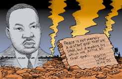 MLKJR'S WORDS FOR PEACE by Bruce Plante