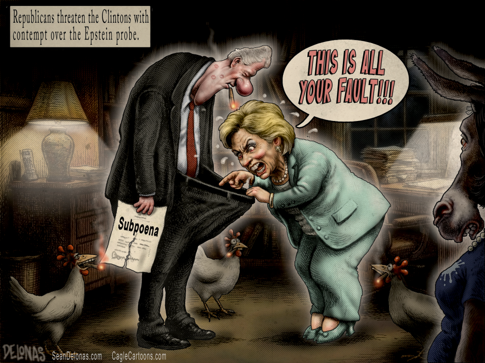 Clintons in contempt over Epstein probe