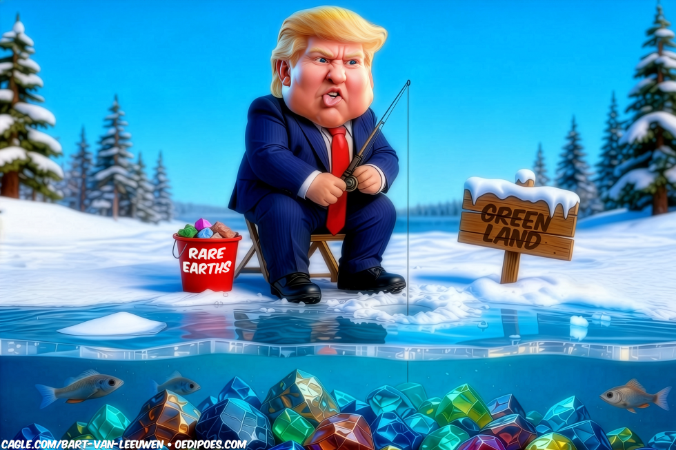 Trump ice fishing