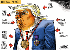TRUMP ACCEPTS FAKE NOBEL PRIZE by Dave Whamond