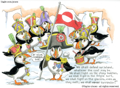 GREENLAND PUFFINS DEFEND SOVEREIGNTY by Taylor Jones