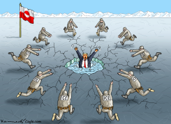 HELPFUL ICE IN GREENLAND by Marian Kamensky