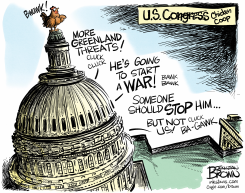 U.S. CONGRESS FULL OF CHICKENS by Jonathan Brown