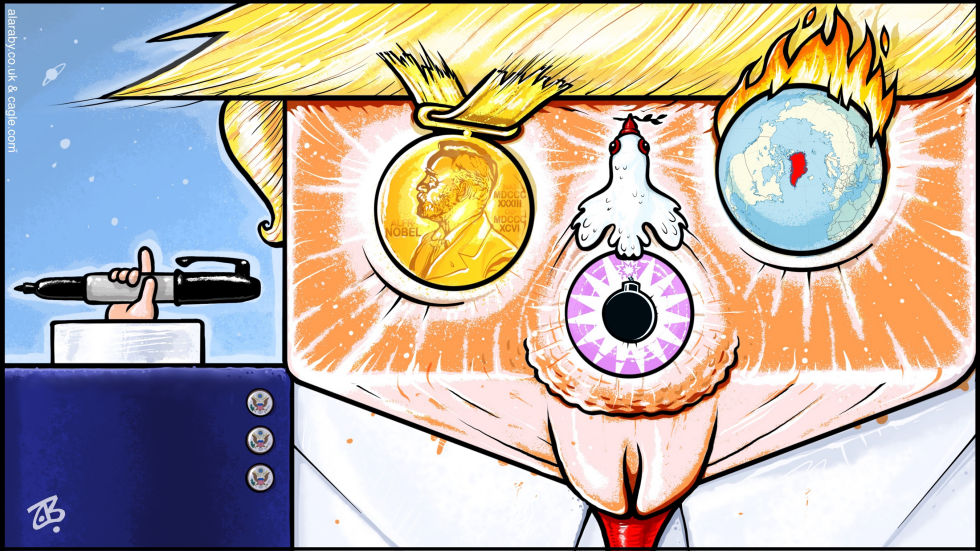 No Nobel No Peace Trump Greenland NATO War Face