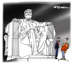 LINCOLN MEMORIAL HAS BEEN TRUMPED UP by Malcolm McGookin