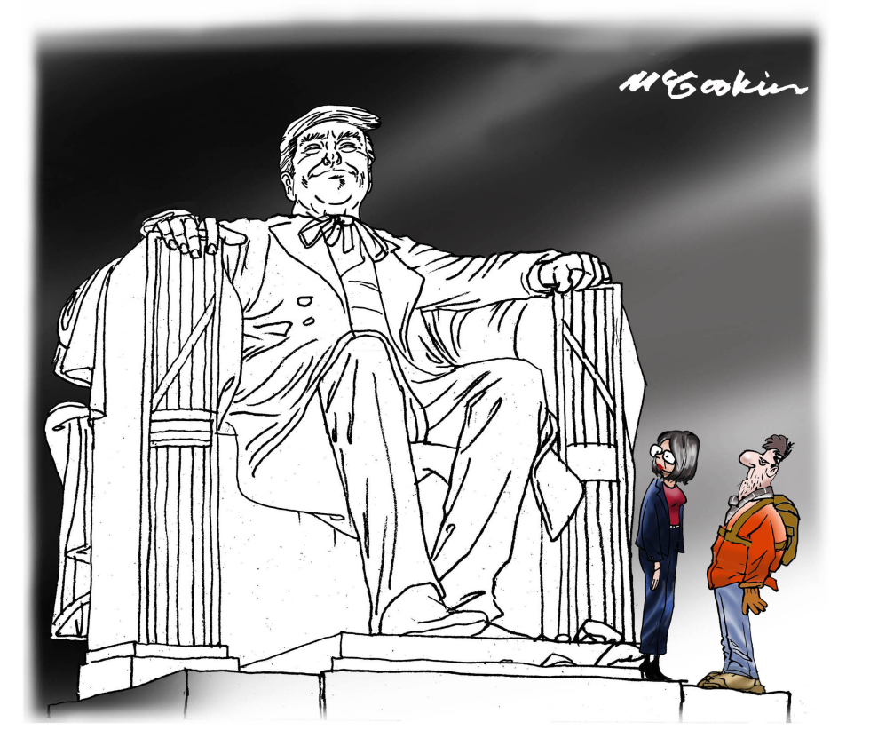 Lincoln Memorial Has Been Trumped Up