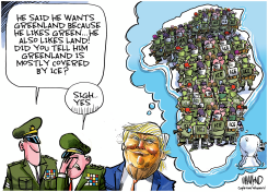 TRUMP'S OBSESSION WITH GREENLAND by Dave Whamond