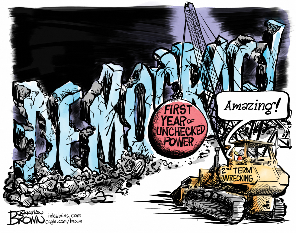 Democracy damaged in Trump's 2nd term