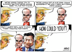 CANADA U.S. TRADE TALKS by Dave Whamond
