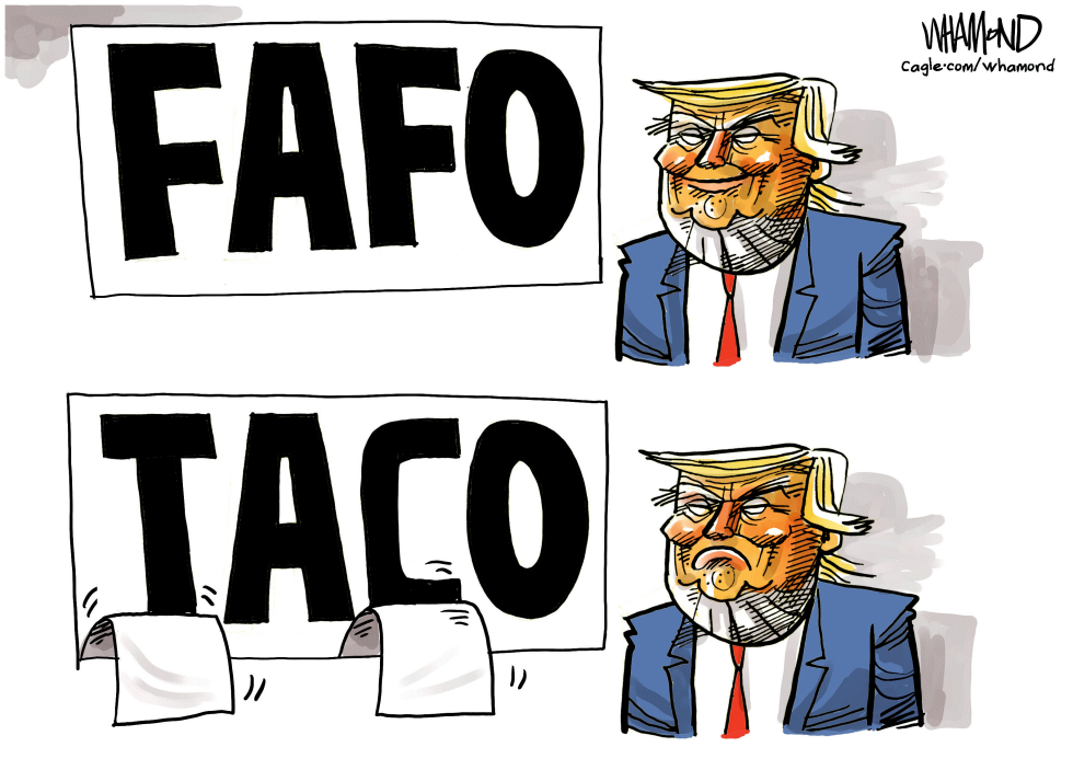 Trump Always Chickens Out