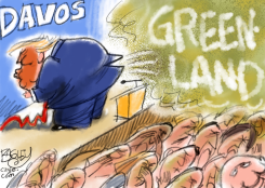 TRUMP AT DAVOS by Pat Bagley