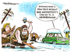 WINTER POWER OUTAGES by Dave Granlund