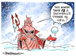 SNOWBALL'S CHANCE IN HELL by Dave Granlund