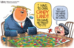 TRUMP WANTS CANDYLAND by Rick McKee