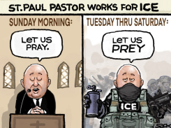 LET US PREY NEW STEVE SACK CARTOON by Steve Sack