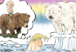 RUSSIAN BEAR, POLAR BEAR by Jeff Koterba