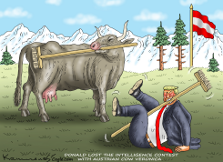 DONALD HAS NO CHANCE AGAINST VERONICA by Marian Kamensky