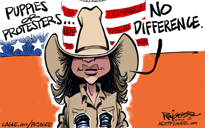 Kristi Noem's Puppy-Protester Blunder: No Difference in This Satirical Slam