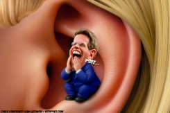 TRUMP WHISPERER MARK RUTTE by Bart van Leeuwen