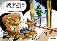 TRUMP DISRESPECTS ALLIES AND MILITARY AGAIN by Dave Whamond