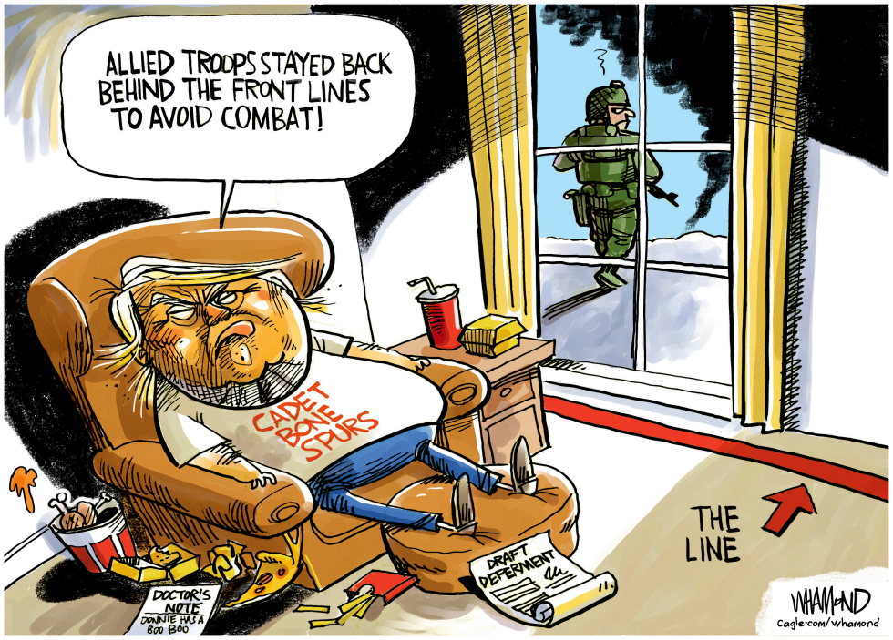 Trump disrespects allies and military again