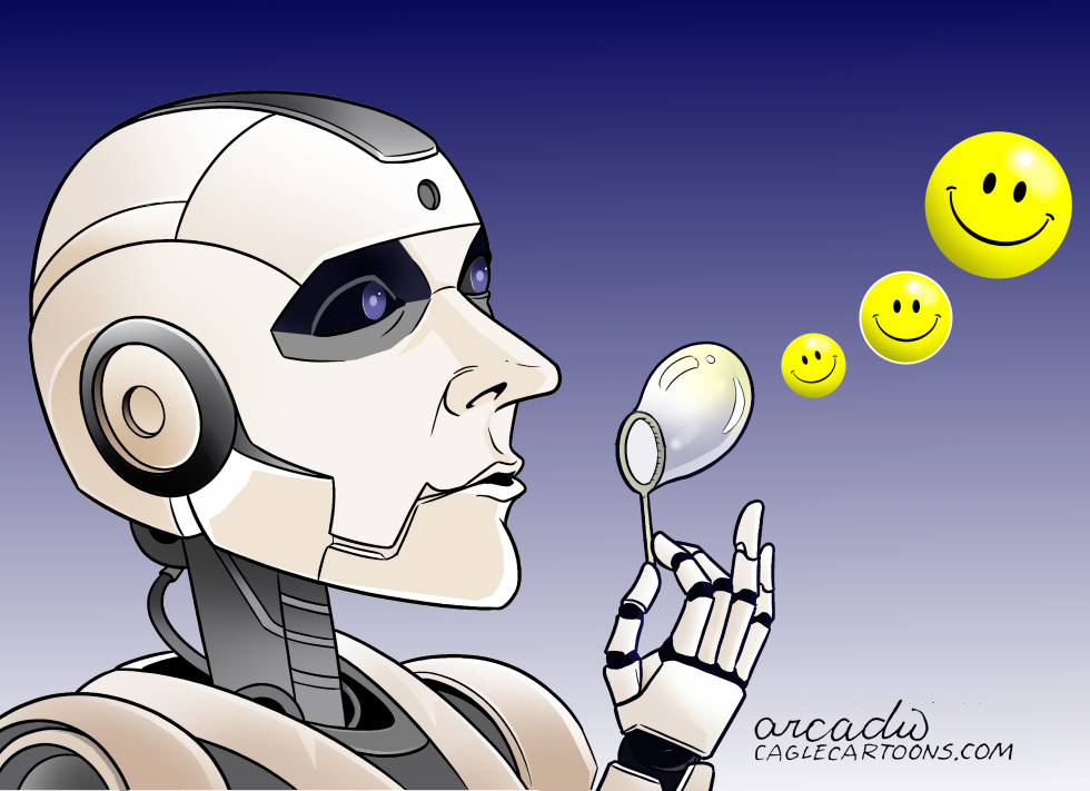 AI MAKES BUBBLES OF HAPPINESS.