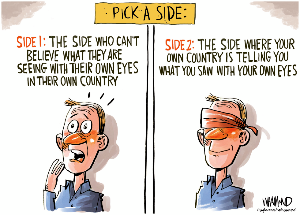 Ignoring the evidence of your own eyes