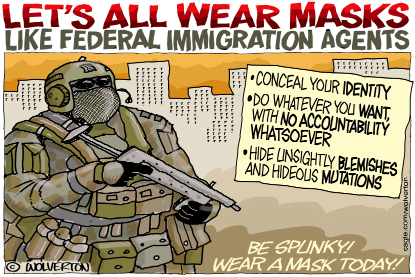 Let's All Wear Masks Like ICE
