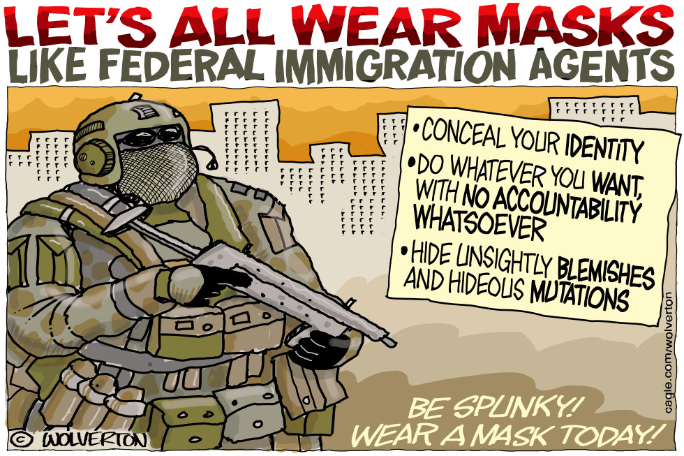 Let's All Wear Masks Like ICE