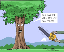 DEFENSELESS TREES AGAINST DEFORESTATION by Arcadio Esquivel