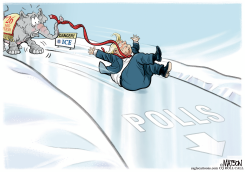 TRUMP SLIPS ON ICE by R.J. Matson